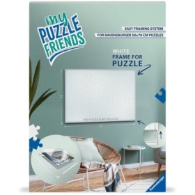Rama alba pentru puzzle de 1000 de piese 50 x 70 cm